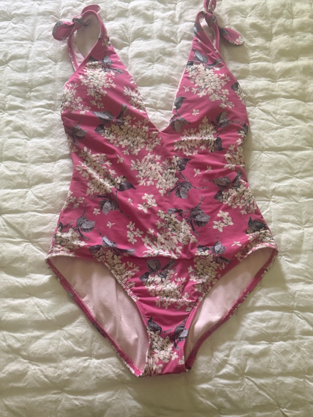 ANTONIO MELANI Pink Floral One-Piece Swimsuit